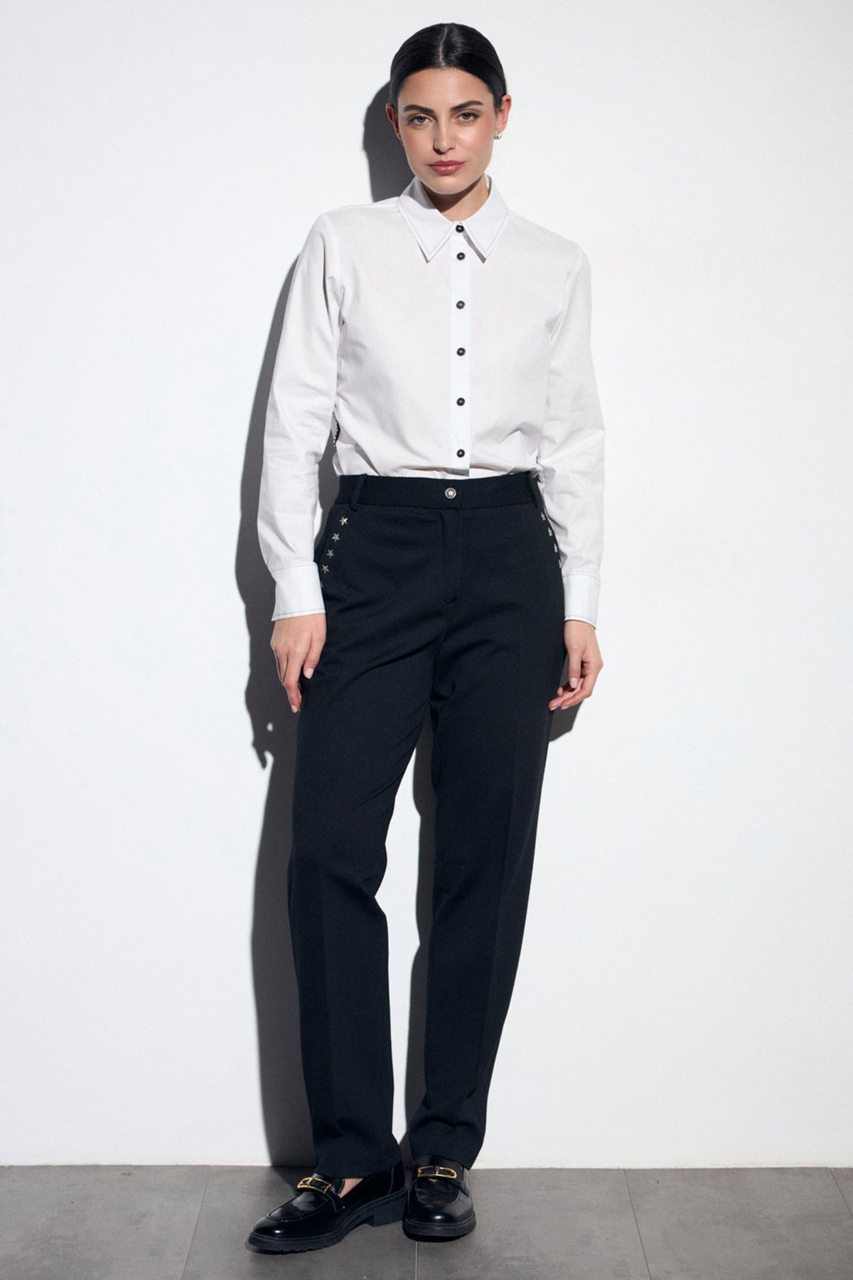 Tinta Edith Black Star Tailored Trousers