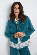 Tinta Elisia Jade Blue Corduroy Jacket