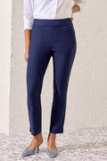 Tribal Jet Blue Navy Slim Leg Staple Trousers 4824O-7165