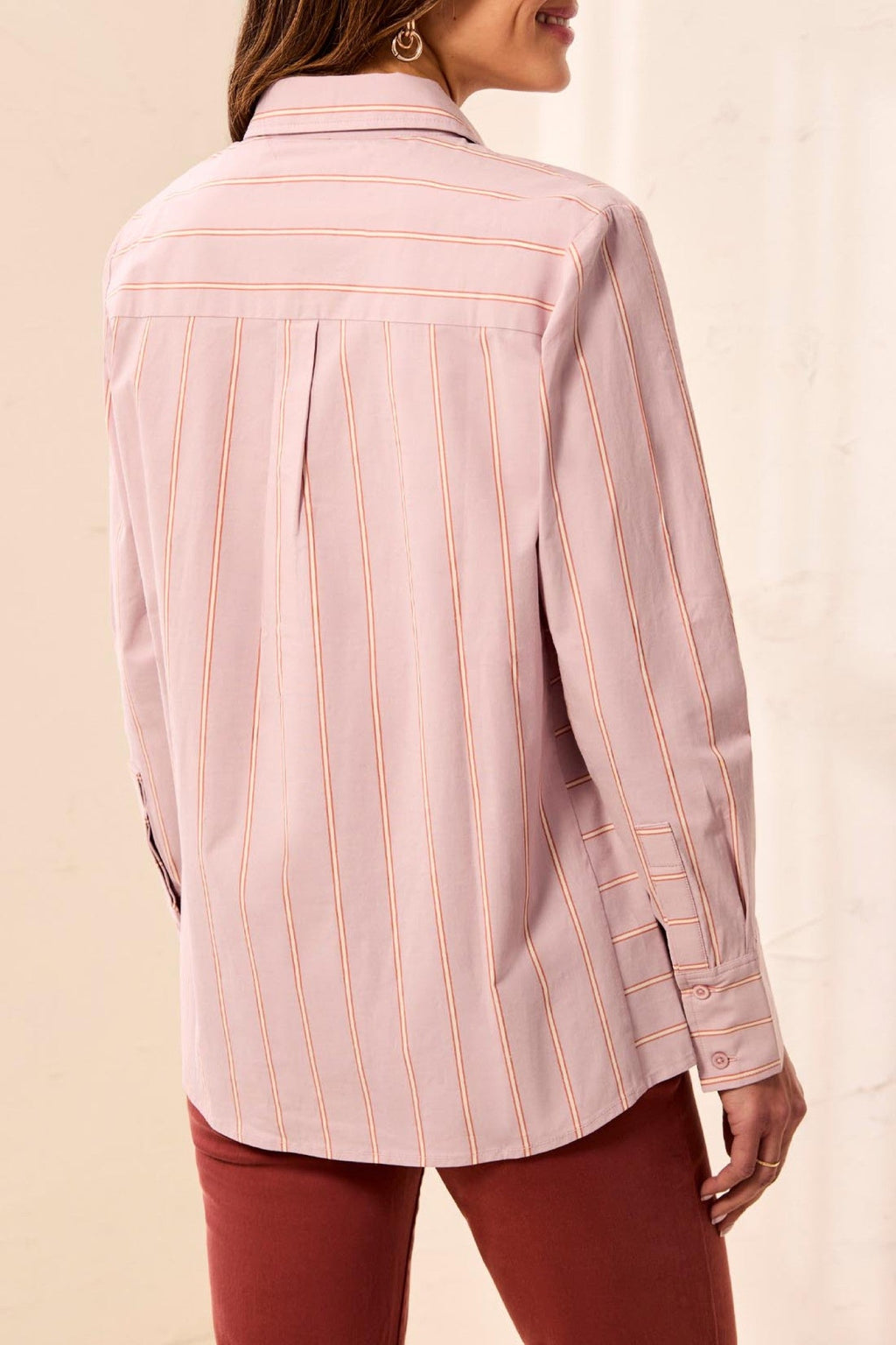 Tribal Violet Ice Pink Striped Shirt 3204O-8402